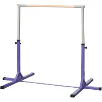 HOMCOM Gymnastiekrek voor kinderen Staal, Beukenhout 194B x 121D x 92-150H cm Paars