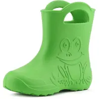 Ladeheid LA-CA-Frog Kinder Regenlaarzen - Rubber - Licht - EVA - Groen - 32/33