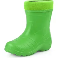 Ladeheid LA-KL-050 Kinder Regenlaarzen - Rubber - met Binnenschoen - EVA - Wasbare Binnenschoen - Groen - 28