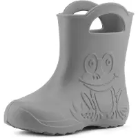 Ladeheid LA-CA-Frog Kinder Regenlaarzen - Rubber - Licht - EVA - Grijs - 30/31