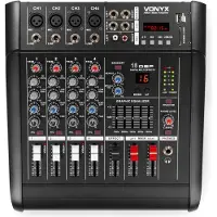 VONYX AM5A 5-kanaals muziekmixer met ingebouwde 1000W versterker