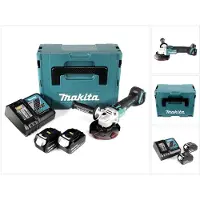 Makita DGA 504 RFJ accu haakse slijper 18V 125mm borstelloos + 2x accu 3.0Ah + lader + Makpac