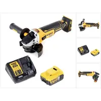 DeWalt DCG 405 P1 accu haakse slijper 18V 125mm borstelloos + 1x oplaadbare accu 5.0Ah + lader