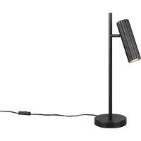 TRIO SOKA - Tafellamp - Zwart mat - excl. 1x GU10 5 W - Snoerschakelaar