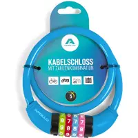 Apollo Kinderfietsenslot - ook voor scooters en loopfietsen - eenvoudig cijferslot voor kinderen, licht en veilig, scooterslot met code, zonder sleutel, ideaal scooter- & fietsaccessoire