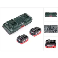 Metabo basisset met 2x accu LIHD 5,5 Ah + ASC 145 DUO dubbele oplader