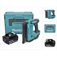 Makita DBN 500 T1J accu-klemspijkermachine 18 V 15-50 mm + 1x accu 5,0 Ah + Makpac - zonder oplader