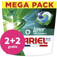 Ariel 2+2 Gratis: 4in1 Wasmiddel Pods Lenor Unstoppables 44 Stuks