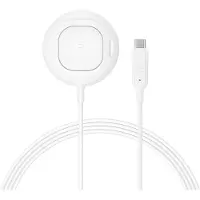 Belkin UltraCharge draadloze oplader Qi2, 25W, met standaard, wit - modelnummer: WIA013hqWH