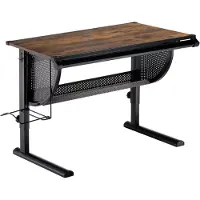 CARO-Möbel Kinderbureau SARI, kantelbaar en in hoogte verstelbaar - Vintage/Zwart