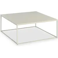 Idimex HILAR salontafel van metaal 80 x 80 cm – beige