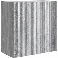 vidaXL - Wandkast - 59 - x - 31 - x - 60 - cm - Bewerkt - hout - Grijs - Sonoma