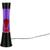TRIO Lavalamp Etna zwart met rood