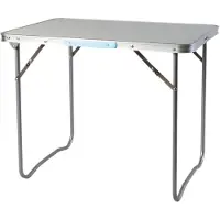 Mojawo Uitklapbare campingtafel, groot formaat, met draaghandvat, aluminium, 80x60x68 cm