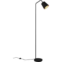 RL LIVE YOUR LIGHT REALITY BUDDY - Vloerlamp - Zwart mat - excl. 1x E27 25W - Voetschakelaar - Draaibaar