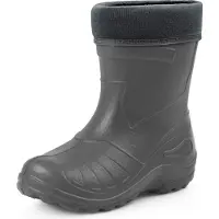 Ladeheid LA-KL-050 Kinder Regenlaarzen - Rubber - met Binnenschoen - EVA - Wasbare Binnenschoen - Grafiet - 32