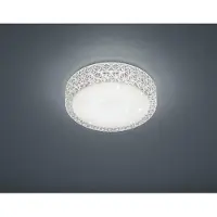 TRIO Kristal plafonnière Pegasus met sterren effect wit