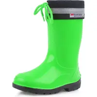 Ladeheid Kinder Regenlaarzen - Rubber - Hoog met Veters - PVC - Waterdicht – Groenzwart – 25 - LA-LMG-972-Kim