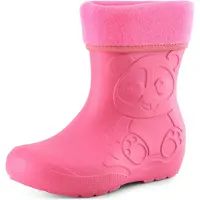 Ladeheid Kinder Regenlaarzen - Thermo Rubberlaarzen Vederlicht - EVA - LA-CA-PandaWinter - Roze - 26/27