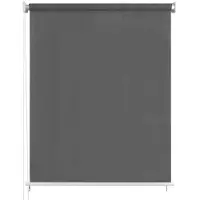 vidaXL Rolgordijn voor buiten 85(B)x230(H) cm antracietkleurig
