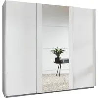 Wimex Schuifdeurenkast Bern, garderobekast. Uitvoering naar keuze, wit, 270x64x210 cm