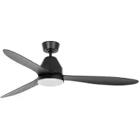 Beacon Plafondventilator zwart met lamp Whitehaven Ø 143cm IP55