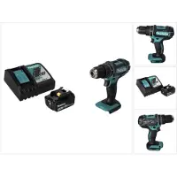 Makita DHP 482 RF1 accu klopboormachine 18 V 62 Nm + 1x oplaadbare accu 3.0 Ah + lader