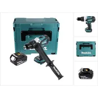 Makita DDF 458 T1J accuboormachine 18 V 91 Nm + 1x oplaadbare accu 5.0 Ah + Makpac - zonder oplader
