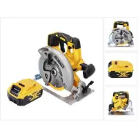 DeWalt DCS 570 accucirkelzaag 18 V 184 mm borstelloos + 1x accu 5.0 Ah - zonder lader