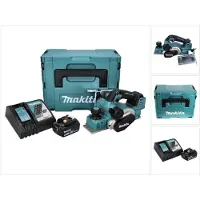 Makita DKP 181 RT1J Accu-schaafmachine 82 mm 18 V borstelloos + 1x oplaadbare accu 5.0 Ah + lader + Makpac