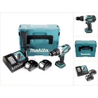 Makita DDF 458 RTJ 18V accuboormachine 91 Nm in Makpac met 2x BL1850 B 5.0 Ah accu en DC18RC lader