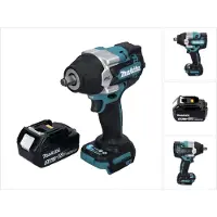Makita DTW 700 F1 accu slagmoersleutel 18 V 700 Nm 1/2" XPT Borstelloos + 1x oplaadbare accu 3.0 Ah - zonder oplader