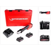 Rothenberger Accessoires voor kit, ROMAX 4000 accu persmachine 18V + 2x accu 4,0Ah + lader + koffer