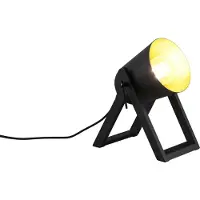 RL LIVE YOUR LIGHT REALITY MARC - Tafellamp - Zwart-goud - excl. 1x E27 4,9 W - Snoerschakelaar