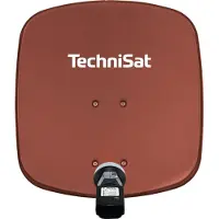 Technisat Digidish45vhrt (Platte antenne, 32.20 dB, DVB-T / -T2), SAT Spiegels + SAT Antennes, Rood