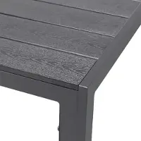 Inda Aluminium tuintafel zonder hout, antraciet/grijs, 160 x 90 x 74 cm