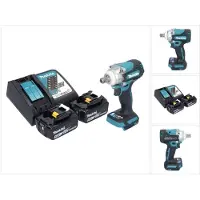 Makita DTW 301 RT accu-slagmoersleutel 18 V 330 Nm 1/2" borstelloos + 2x oplaadbare accu 5.0 Ah + lader