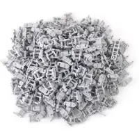 LEGO Technic transportbandsegmenten, lichtgrijs, voor graafmachines en rupsbanden - 3711, nieuw! Aantal: 500 stuks
