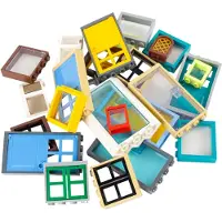 LEGO ramen en deuren, assorti voor huis, gebouw. NIEUW! Aantal: 25 stuks – Elke mix is individueel samengesteld