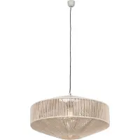 TRIO Japandi hanglamp bruin touw 61cm - Svea