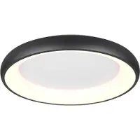 TRIO Led plafondlamp Cardona zwart - Ø 60cm