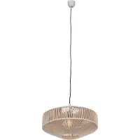 TRIO Japandi hanglamp bruin touw 46cm - Svea