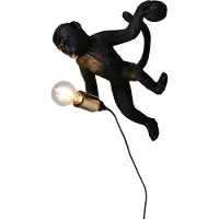 TRIO Wandlamp Louy aapje zwart