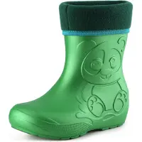 Ladeheid Kinder Regenlaarzen - Thermo Rubberlaarzen Vederlicht - EVA - LA-CA-PandaWinter - Smaragdgroen - 30/31