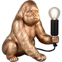 TRIO Tafellamp Kong aapje goud