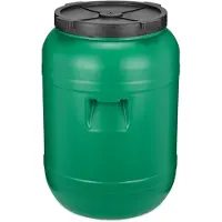 Garronda 80L Kunststof Trommel Met Deksel - Vat - HDPE - Voedselvat - Tuin Hobbock – Groen - GD-DOL-Barrel-Green
