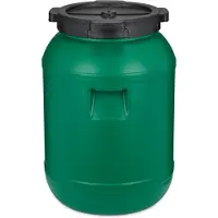 Garronda Regenton 30L kunststof vat levensmiddelcontainer van HDPE voor huis en tuin - GD-0078 Groen