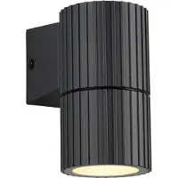 TRIO Wandlamp buiten Parana, dimbaar, zwart, Aluminium, Modern, Wandlamp buiten