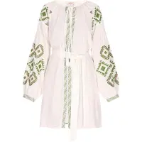 Usha Zomerjurk groen / wit