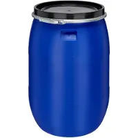 Garronda Regenton 180L kunststof vat levensmiddelcontainer van HDPE voor huis en tuin - GD-0078 Blauw